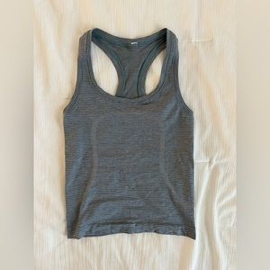 Blue stripe lululemon tank